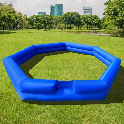 WARSUN 20FT Gaga Ball Pit Inflatable with Powerful Blower, Portable Gagaball Court for Indoor Outdoor Family Activities Inflatable Sport Games Heptagon Structure