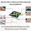 JIANGSS Portable Folding Table,Mahjong Set,Multiple Colour Domino Table,Folding Square Card Table,Mahjong Table,with 4 Cup Holders & Chip Trays,for 4 People Table Games,E view 4