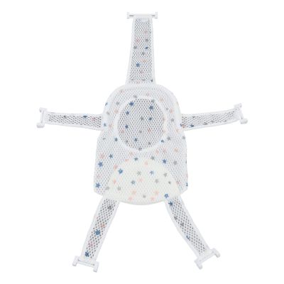 Bath Seat Support Net, Non Slip Bath Seat Net Baby Bath Mesh Mat with Soft Sponge for Infant (Star)
