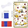 Adecortalk Construction Truck Toss Game Banner with 4 Bean Bags - Indoor Outdoor Excavator Throwing Theme Party Game Banner Construction Birthday Party Supplies for Kids Adults view 2