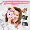 Envyvip Unicorn Toys Camera for Kids Girls Age 3-8, Toddler Kids Digital Camera Christmas Birthday Gifts for 3 4 5 6 7 8 Years Old Girl, Cute Selfie Video Camera, HD 1080P, 32GB SD Card Included, Pink view 4