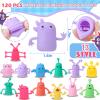 80 PCS Finger Puppets Toys Cute Monster Finger Puppets Soft Rubber Stretchy Fidget Doll Toys for Role Playing Birthday Kids Party Favors, 14 Random Styles view 2