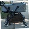 Stroller Bottom Basket Trend Bags Buggy Accessories Caddy Duffle Bag for Travel Booster Pouches Stroller Wagon Stroller Bottom Storage Basket Black Oxford Cloth view 2