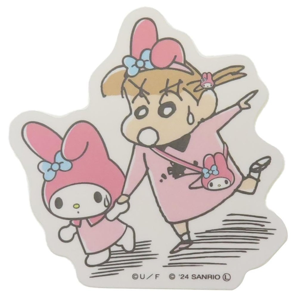 Crayon Shin-chan x Sanrio Characters [Sticker] Die Cut Sticker Mini / 3