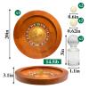 JIESITE Deluxe Wooden Roulette Wheel Casino Grade Precision Bearings Roulette Wheel Set for Adults Club Parties (Light, 20in) view 2