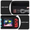 Supmay Carrying Case Compatible with KAVOYI/Beico/TEBIYOU 32 Bit Handheld Games for Kids, Portable Arcade Gaming Player Storage Holder Travel Bag with Mesh Pocket for Battery, USB Cable, Black view 4