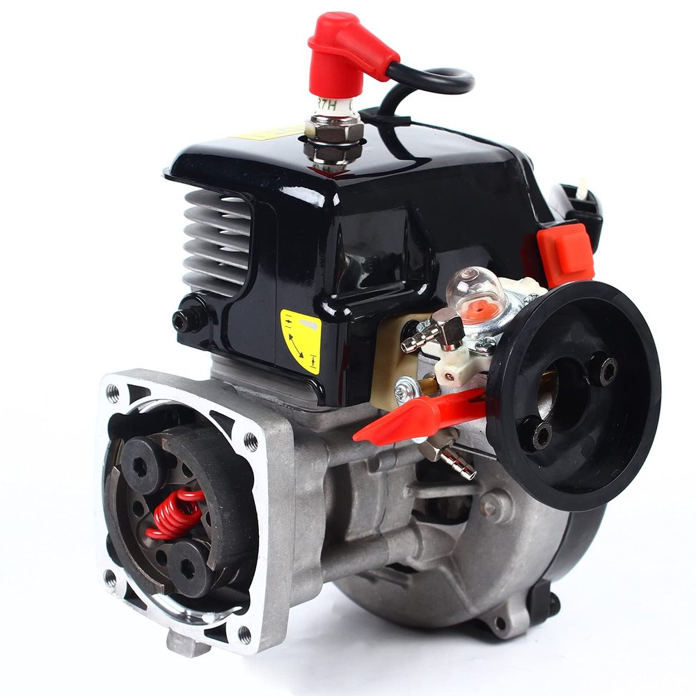 CILDON Motor Engine, 30.5CC 2 Stroke 4-Bolt Head(Over 4Hp), 19000/Rpm Forced Air Cooling Engine Motor, for Hpi Baja 5B 5T King Motor Losi Fg Goped