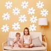 12 Sheets Daisy Wall Decals, Pink Heart Decals Boho Flower Wall Decals Daisy Wall Stickers Peel and Stick White Flower Wallpaper Daisy Floral Window Decals for Home Nursery Room Decor view 3