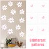 12 Sheets Daisy Wall Decals, Pink Heart Decals Boho Flower Wall Decals Daisy Wall Stickers Peel and Stick White Flower Wallpaper Daisy Floral Window Decals for Home Nursery Room Decor view 4