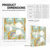 2-Gang Light Switch Cover Cartoon giraffe rainbow clouds Wall Plate for Electrical Outlets Double Decorator Wall Plates Mid-size Receptacle Outlet Covers Blank Faceplate Cover view 2