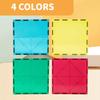 Large Magnetic Tiles Set 4 Piece Square Shape Building Blocks for STEM Learning & Fun Kit for Kids, Educational Playset for Boys & Girls 3+, Construction Toy Magnetic Tiles Square Only, Expansion Set view 3