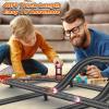 Slot Car Racing Track for Kids 1:43 Electric Powered 40Ft Big Race Tracks Set with 4 Cars and 2 Hand Controllers, Gift Toys for Boys Girls Children 6,7,8,9,10 Years Old view 2