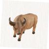 Abaodam 1pc Resin Buffalo Coin Storage Jar Creative Saving Pot for Boys and Girls Cartoon Money Box Khaki for Developing Saving Habits and Organizing Coins and view 4