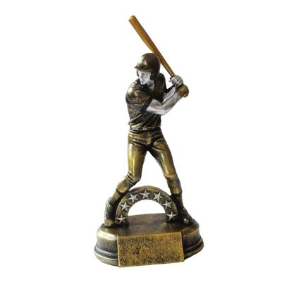 PRETYZOOM Resin Baseball Player Figurine Unique Sports Athlete Ornament for Home Decor Creative Desktop Trophy Souvenir for Boys and Girls and Sports Enthusiasts