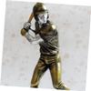 PRETYZOOM Resin Baseball Player Figurine Unique Sports Athlete Ornament for Home Decor Creative Desktop Trophy Souvenir for Boys and Girls and Sports Enthusiasts view 2