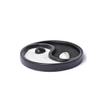PRETYZOOM Yin Trigram Sand Table Resin Craft Black Decorative Household Ornament for Home Office and Restaurant Unique for Housewarming and Birthdays view 1