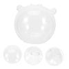 Abaodam Transparent Glass Bear Piggy Bank for Storage Creative Design for Boys and Girls Rooms for Home Decor and Saving Birthdays and Holidays view 4