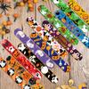 UMEMAXSO 48 Pcs Halloween Slap Bracelets, 12 Styles for Halloween Party Favors, Assorted Bulk Pumpkin Zombie Witches Snap Bracelet Wristbands for Kids Halloween Party Gift Bag Filler Supply view 2