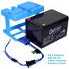 Mighty Max Battery Drop in Replacement for 12 Volt Peg Perego 12 AH Ride On Toy Battery kit and Harness view 2