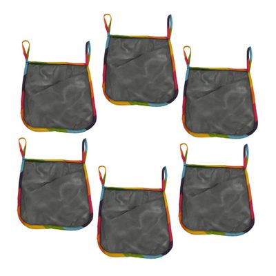 Abaodam 6pcs Stroller Hanging Bag Large Capacity Organizer Bag Zipper for Newborn Diapers Snacks