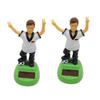 PRETYZOOM 2pcs Creative Solar-Powered Swing Car Ornament Football Theme Car Decor Auto Decor view 1