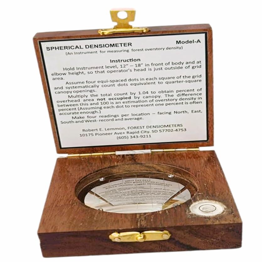 Online Solution Handmade Forestry Suppliers Spherical Crown Densiometer | Spherical Crown Densiometer Forestry Compass Tool Used for Measuring