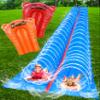 JAMBO 40FT Mega Slip Splash and Slide with 2 Bodyboards | Water Slide Waterslide Backyard Outdoor Water Toys for Kids with Sprinklers | Outdoor Splash Mat Splash Pad, Double Lane Summer Toy view 1