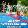 JAMBO 40FT Mega Slip Splash and Slide with 2 Bodyboards | Water Slide Waterslide Backyard Outdoor Water Toys for Kids with Sprinklers | Outdoor Splash Mat Splash Pad, Double Lane Summer Toy view 2