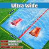 JAMBO 40FT Mega Slip Splash and Slide with 2 Bodyboards | Water Slide Waterslide Backyard Outdoor Water Toys for Kids with Sprinklers | Outdoor Splash Mat Splash Pad, Double Lane Summer Toy view 3