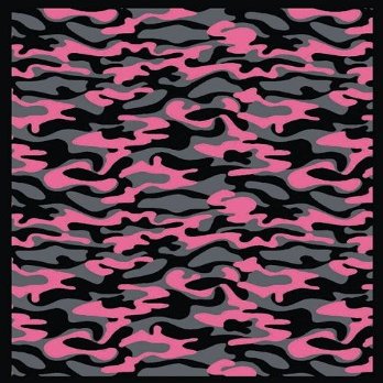 Back2Basics Funky Camo Pink 7 ft.8 in. x 10 ft.9 in. WearOn Nylon Machine Tufted- Cut Pile Whimsy Rug