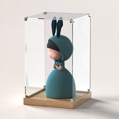 Acrylic display boxes Dustproof Acrylic Display Box for Doll Camera Autographed Memorabilia, Customizable Mini Figure Collectibles Case for Action Figures, Sturdy Acrylic Storage Box ( Size : 60x60x40
