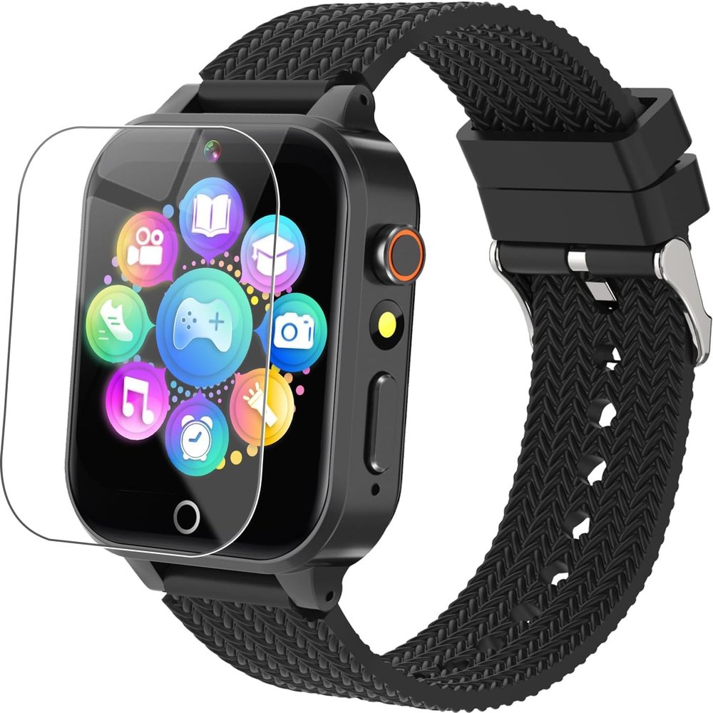 Tywop Smart Watch for Kids Girls Age 3-12 with 26 Puzzle Games HD Video Camera Touchscreen Music Player Learning Cards Storybook Pedometer Metal Case Kids Watch Toy Birthday Gifts
