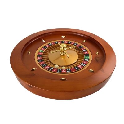 Roulette Sets 18-Inch 45cm Large Roulette Wheel Wooden Russian Roulette Turntable Game Casino Games with Steel Balls Great for Home Game Night Party Games