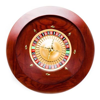GeRRiT Roulette Sets Wooden Roulette Wheel Set Turntable Leisure Table Games Casino Grade Precision Bearings Aluminum Dish for an at-Home Game Night Party Games, 18