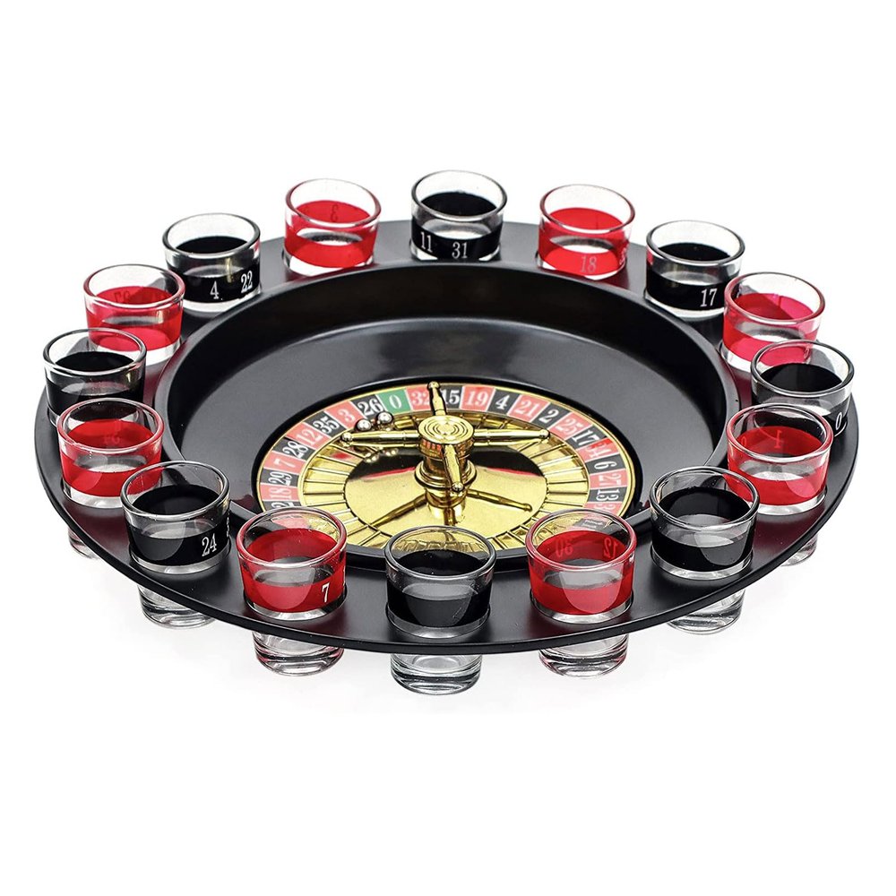 Roulette Sets 12inch Roulette Game Set Drinking Game Turntable Leisure Table Games Roulette Wheel Set for an at-Home Game Night Or A Club Party Party Games