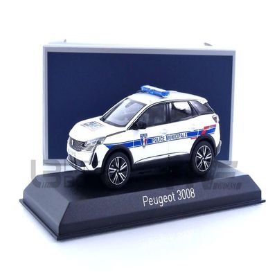 NOREV 1/43 - P-EUGEOT 3008 Police Municipale - 2023, White