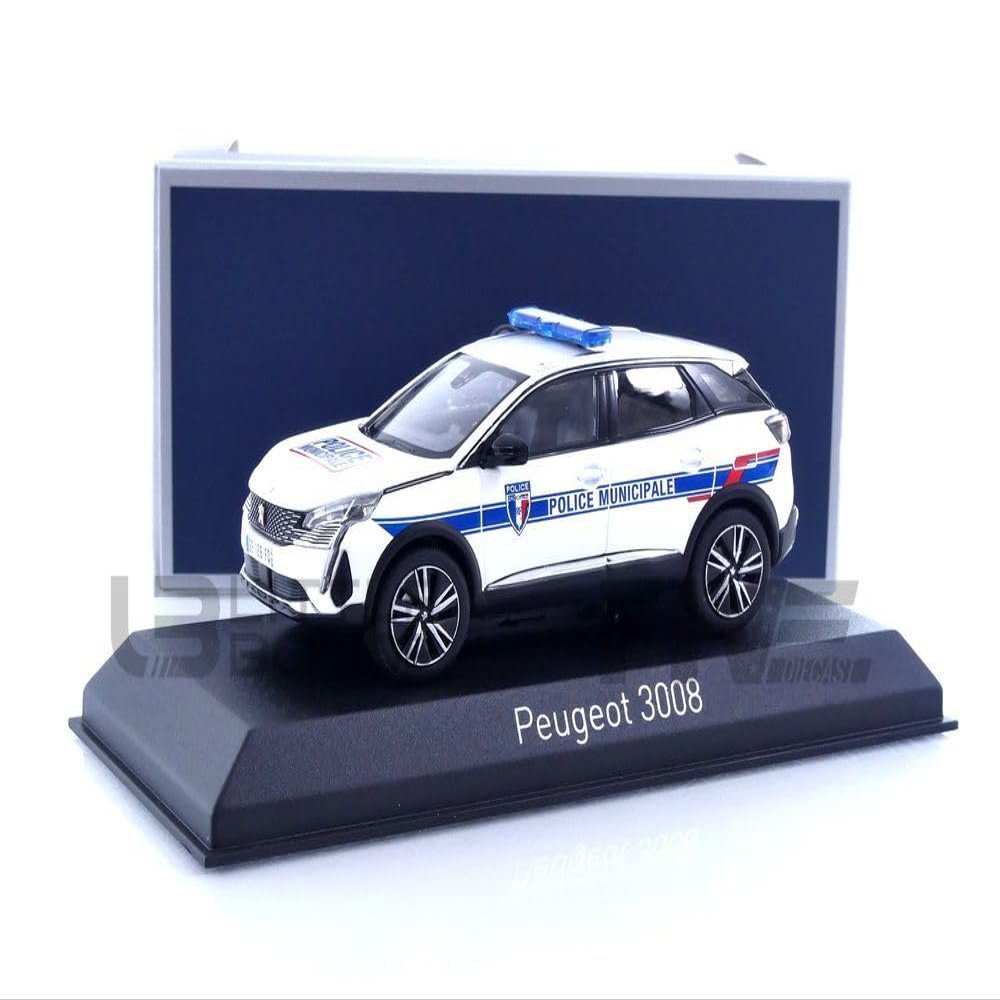 NOREV 1/43 - P-EUGEOT 3008 Police Municipale - 2023, White