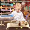 LOOIKOOS Kids Drum Set Toddler Musical Instruments Set Wooden Percussion Instrument Xylophone for Kids Montessori Toys Preschool Educational Musical Toys view 2