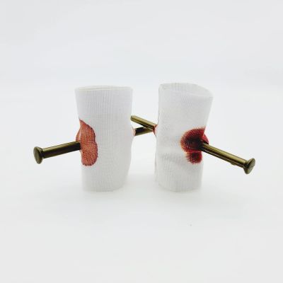 Qintreesify Scary Prank,Fart Bomb,Trick Nail,Bloody Fingers Prank,Prank Nail,Fake Nail Through Finger Trick Finger Parts for April Fool CarnivalNovelty and Gag