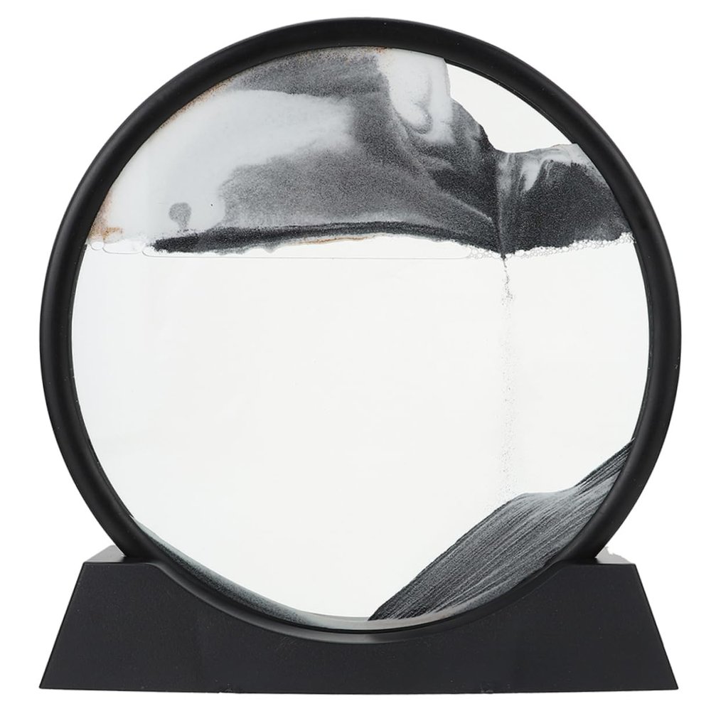 GANAZONO Dynamic Sand Painting Desk Accessory 3D Moving Sand Art Picture for Office Home Decor