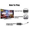 BAKAMA Wireless Retro Game Console Built in 10,000+ Games and 9 Emulators Retro Game Stick 4K HDMI Plug and Play Video Games for TV Dual 2.4G Wireless Controllers (128G), Black view 4