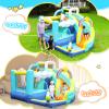 Doctor Dolphin Bounce House, Unicorn Water Slide Bounce House, Water Slides for Kids Backyard, Inflatable Water Park for Kids, Water Bounce House with Slide, Splash Pool, Basketball Hoop view 2