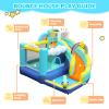 Doctor Dolphin Bounce House, Unicorn Water Slide Bounce House, Water Slides for Kids Backyard, Inflatable Water Park for Kids, Water Bounce House with Slide, Splash Pool, Basketball Hoop view 4