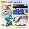 3D Printed Dragon Egg,Dragon Eggs with Dragon Inside,Surprise Dragon Egg Toy,Prefilled Easter Eggs Basket Stuffers,Cool Animals Dino Eggs for 5-7 4-6 8-12 Year Old Boys Kid Girls view 4