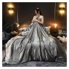 ADovz Silk Bedding Set Silky Bed Sheet Set Duvet Cover Pillowcase High-end Home Textiles Solid Color Bed Cover Sets,Bed Sheets, FH-762 view 4
