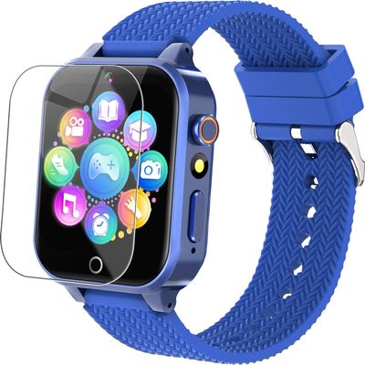 Tywop Smart Watch for Kids Girls Age 3-12 with 26 Puzzle Games HD Video Camera Touchscreen Music Player Learning Cards Storybook Pedometer Metal Case Kids Watch Toy Birthday Gifts