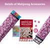 American Mahjong Tile Set, 166 Acrylic Mahjongg Tiles, 4 All-in-One Color Rack/Pushers, Complete Mahjong Set with Red Carrying Bag,Protective Sleeve for Mahjong Racks/PushersMahjongg Pusher Bag view 3