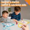 SpriteGru Addition & Subtraction Bingo Game, 360 Math Problems, 2 Educational Math Board Game for Kindergarten and Preschool Kids 4-8, Perfect for Classroom & at Home view 4