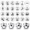 Ponpon 4Pcs Food Decision Dice, Metal Food Dice Game for Couples Girlfriend Boyfriend Wife Husband on Anniversary Valentines Day Birthday Date Night view 3