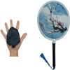blue-ther Appearing Round Fan (Set of 4) Magic Tricks Folded Fan Production Magic Stage Illusions Gimmicks Mentalism Props for Magicians, Small view 4